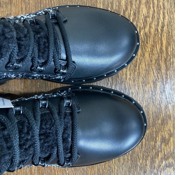 NEW Sorel Lennox Lace Waterproof Cozy Bootie Womens Size 6 Black/White - Picture 6 of 12